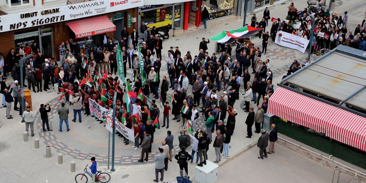 Konya’da Gazze’ye destek yürüyüşü