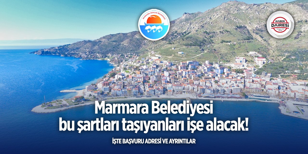 Marmara Belediyesi personel alımı 2025