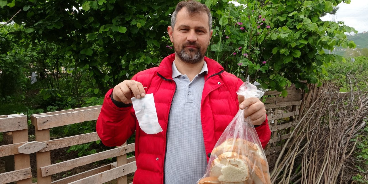 Yöresel ekmek diye aldı! Paketi açınca hemen şikayetçi oldu