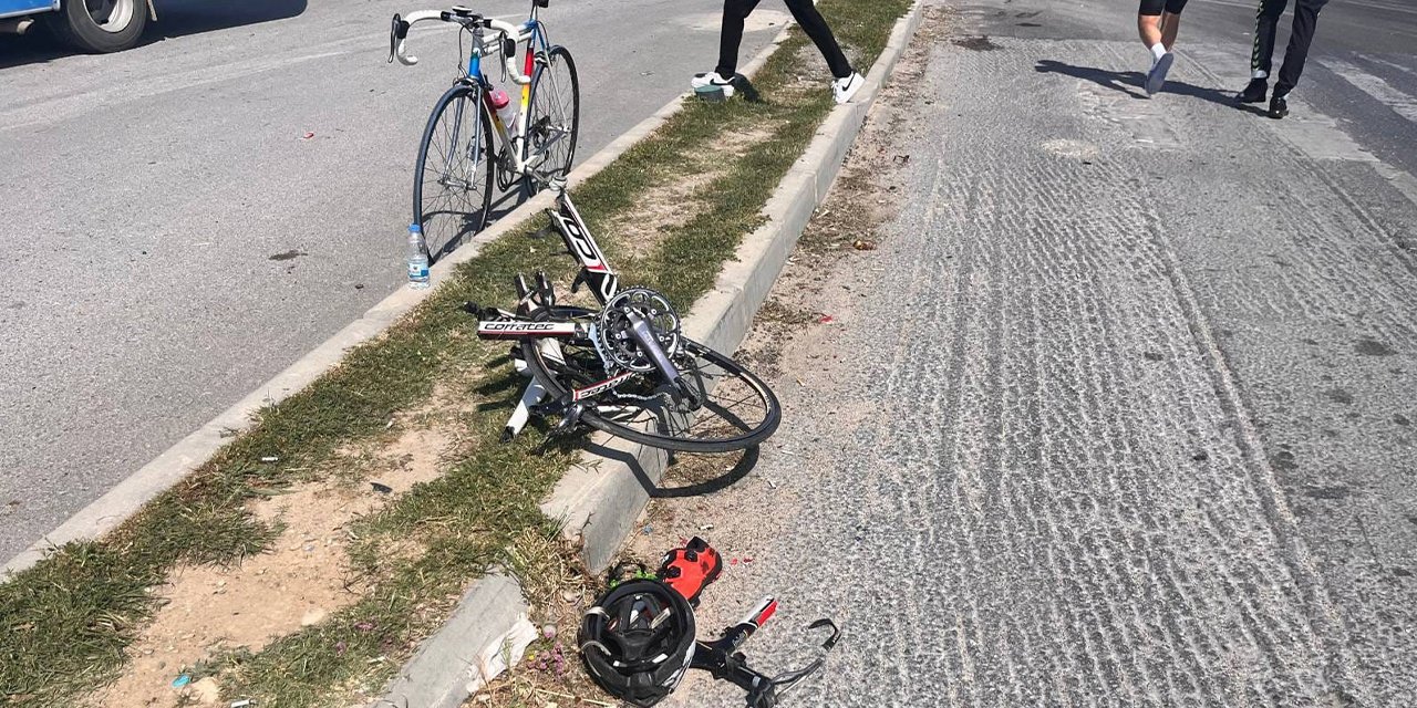 Aracın çarptığı bisiklet sürücüsü hayatını kaybetti