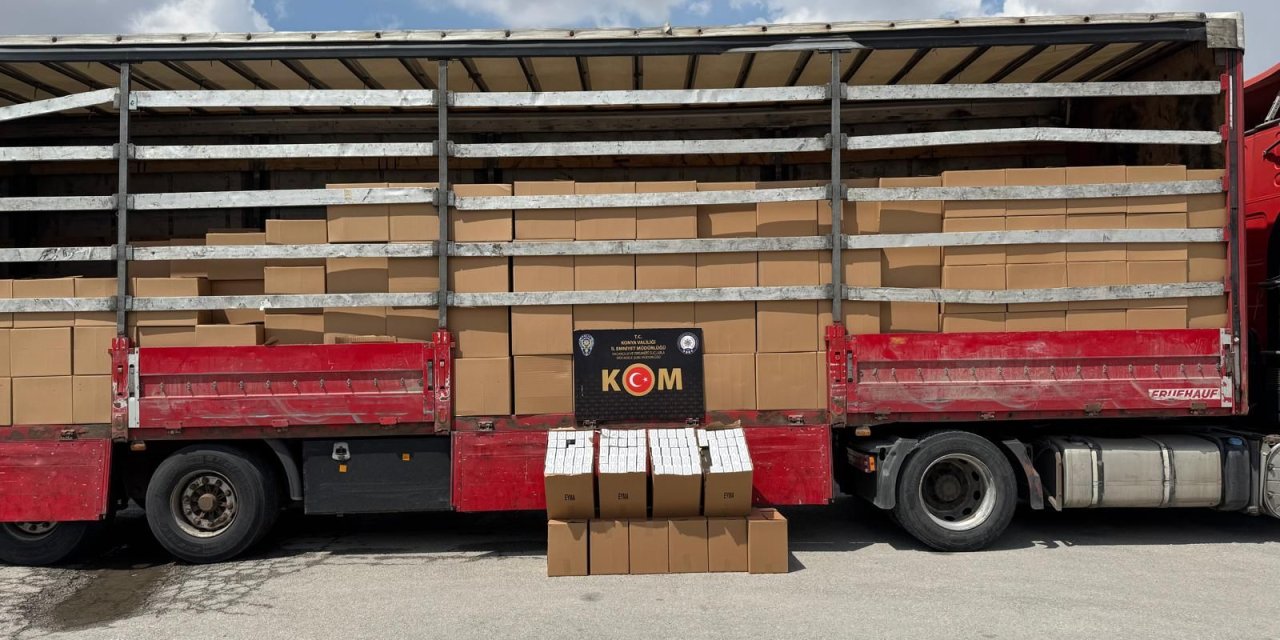 Konya’da milyonluk makaron ve silah ele geçirildi