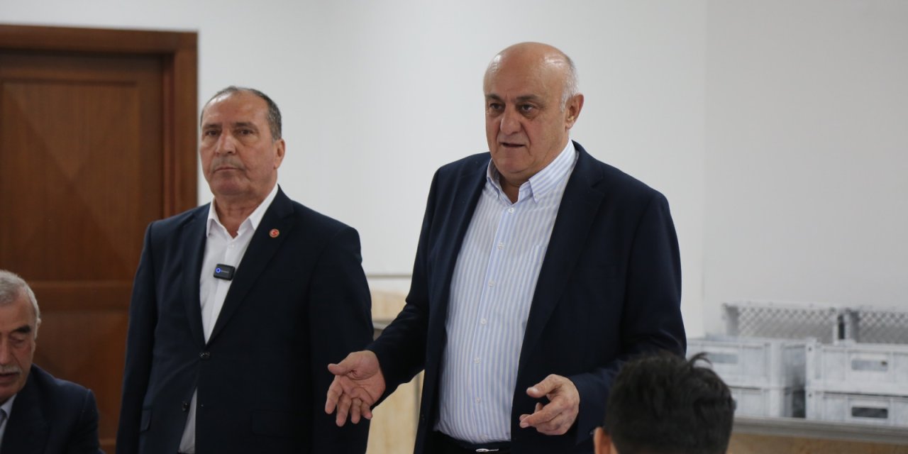 Başkanlardan Çumra Şeker işçilerine 1 Mayıs ziyareti