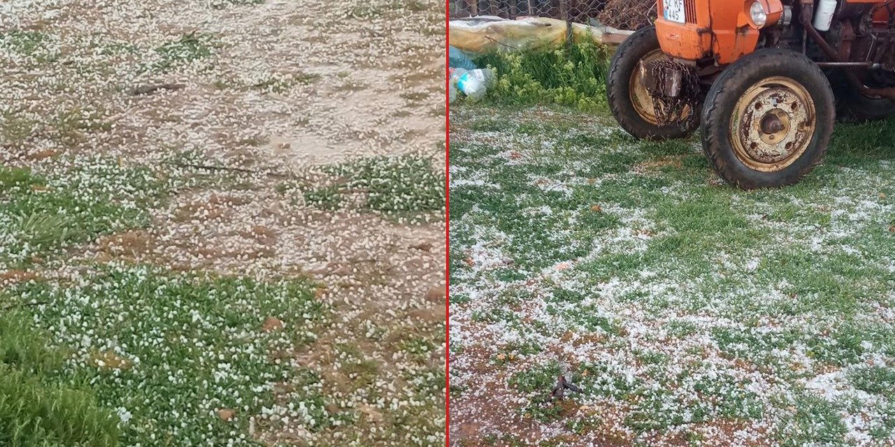 Konya’nın bir ilçesini daha dolu vurdu
