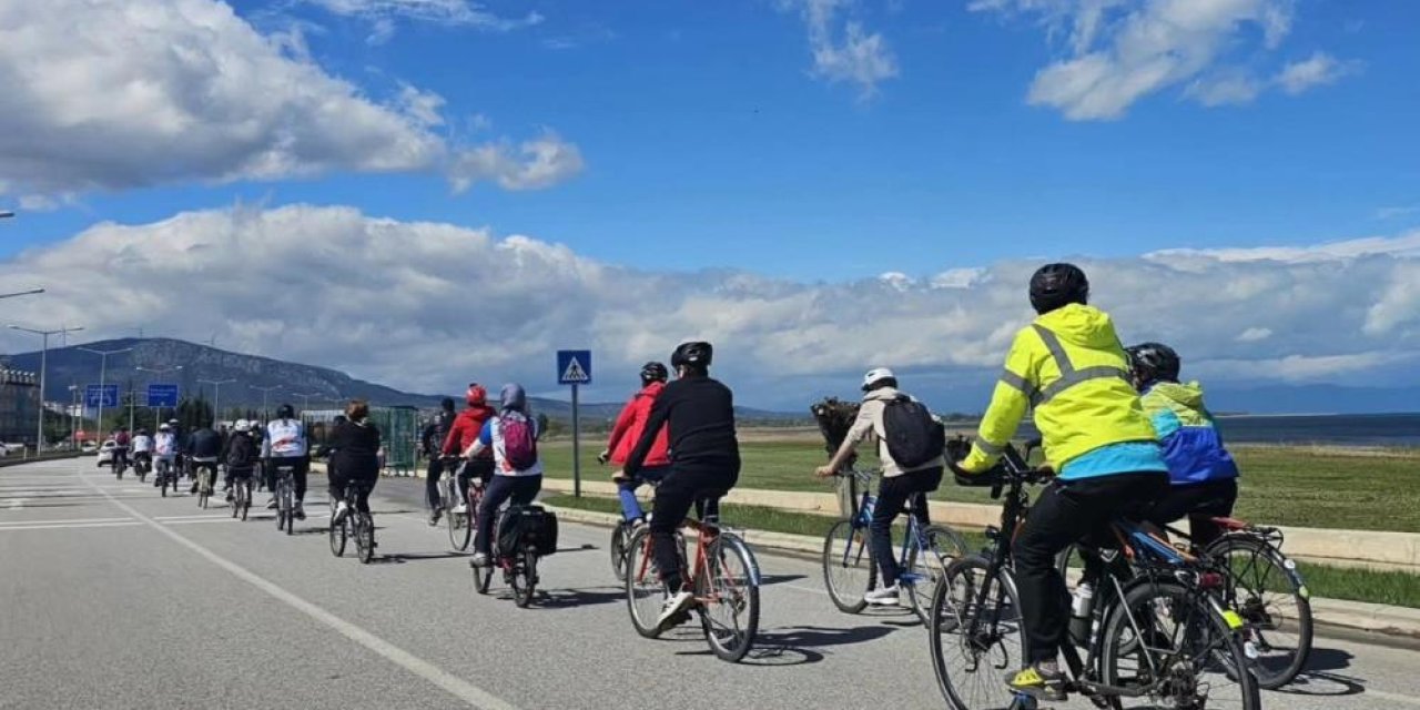 Konya’da pedallar kuraklık ve su tasarrufu için çevrildi