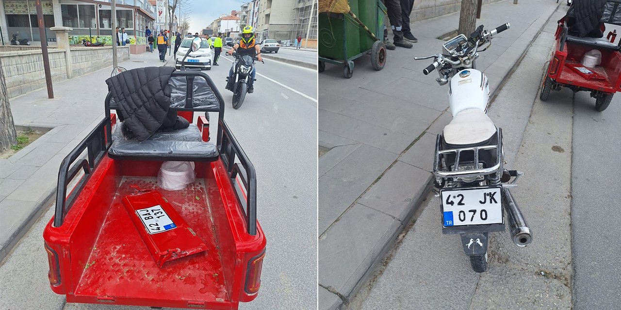Konya Caddesi'nde kaza! Yaralılar var