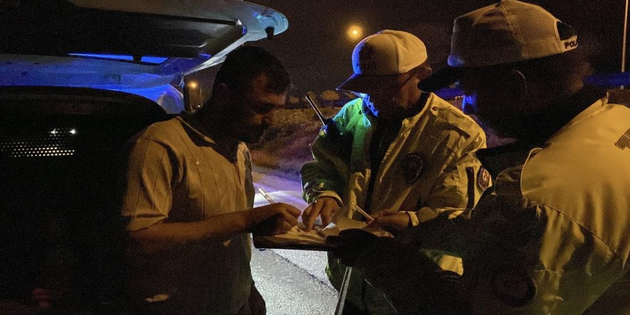 Konya’da alkollü sürücüyü tek cümlesi habere konu yaptı