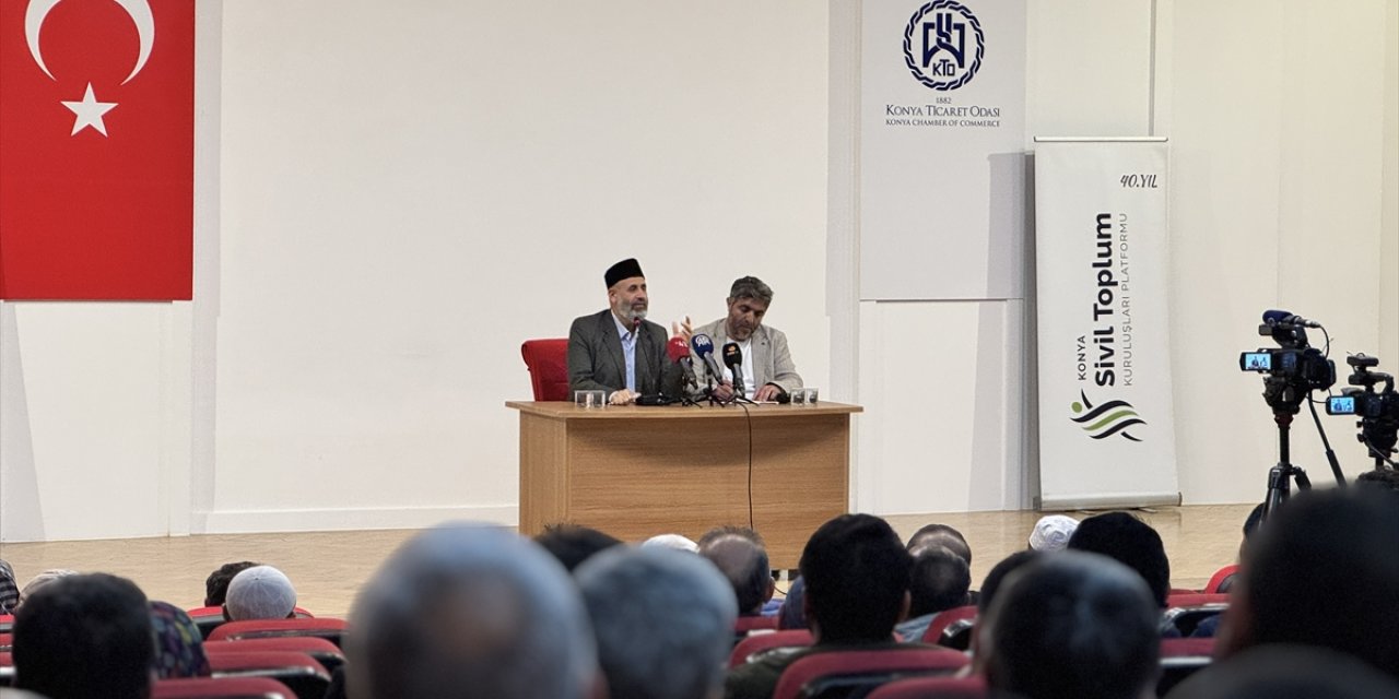 Filistinli Alimler Birliği Başkanı Tekruri Konya’da konuştu