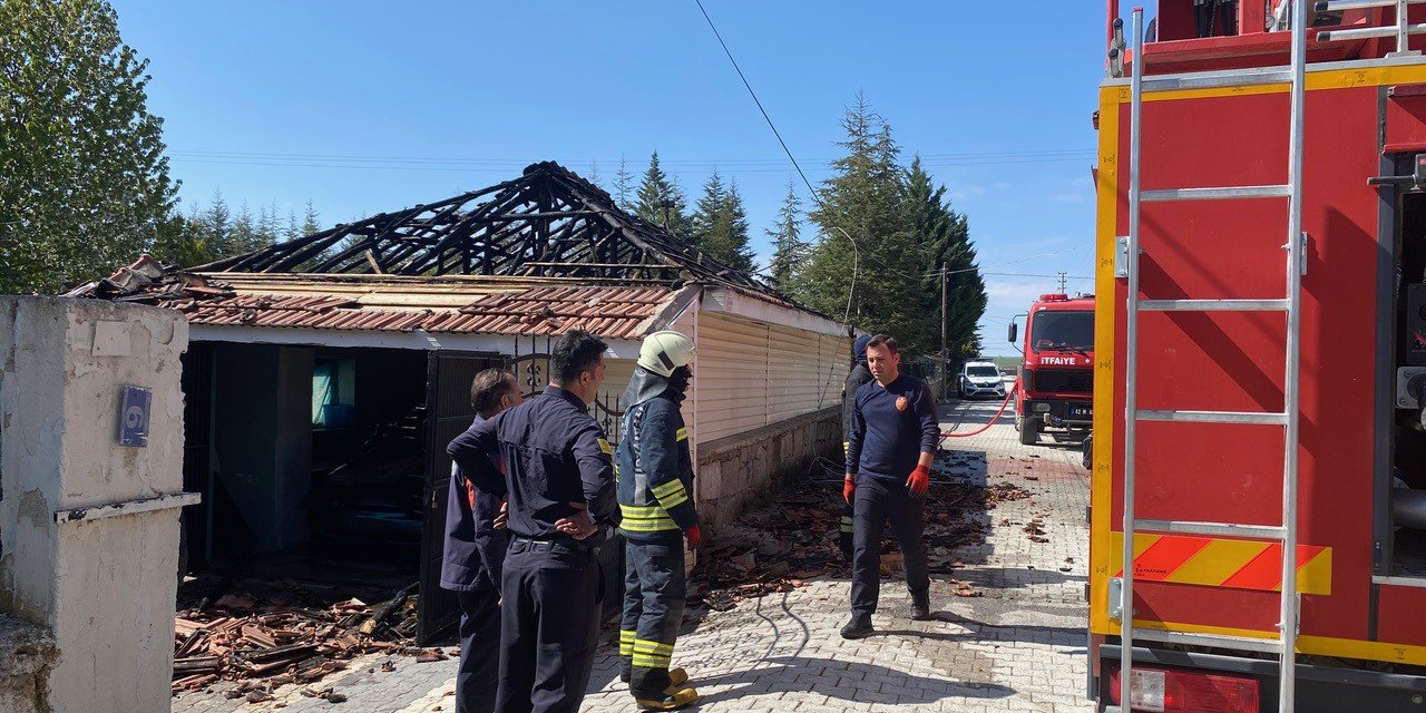 Konya'da korkutan yangın