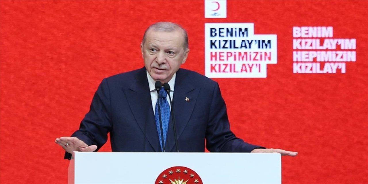 Cumhurbaşkanı Erdoğan'dan Gazze ve Kızılay vurgusu