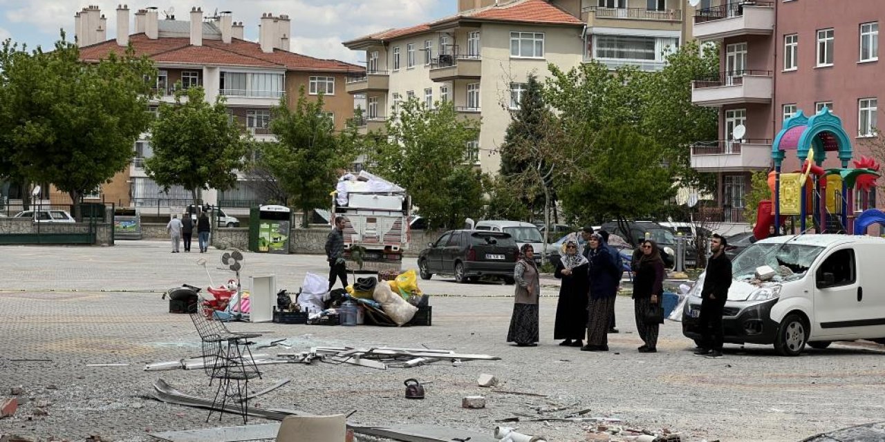 Konya’da dairesini patlattı, onlarca kişiyi evsiz bıraktı