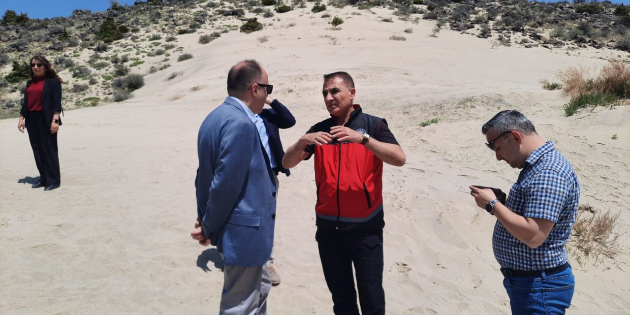 Türkiye’nin tek çölünün bulunduğu Konya Karapınar’da kritik inceleme