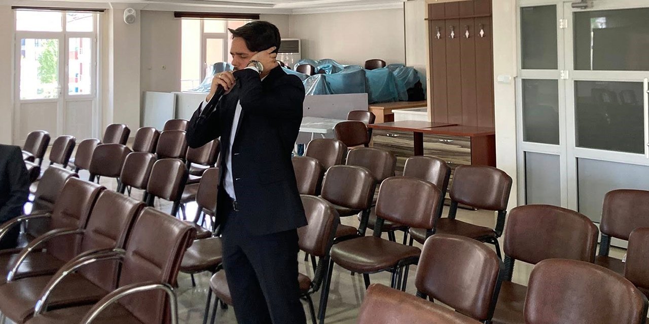 Konya'da okuduğu ezanla il finaline adını yazdırdı