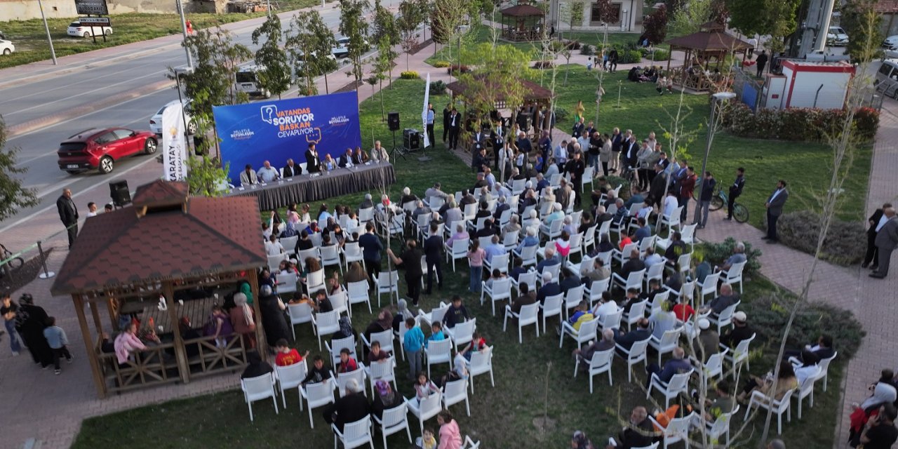 Söz vatandaşta, hizmet Karatay'da