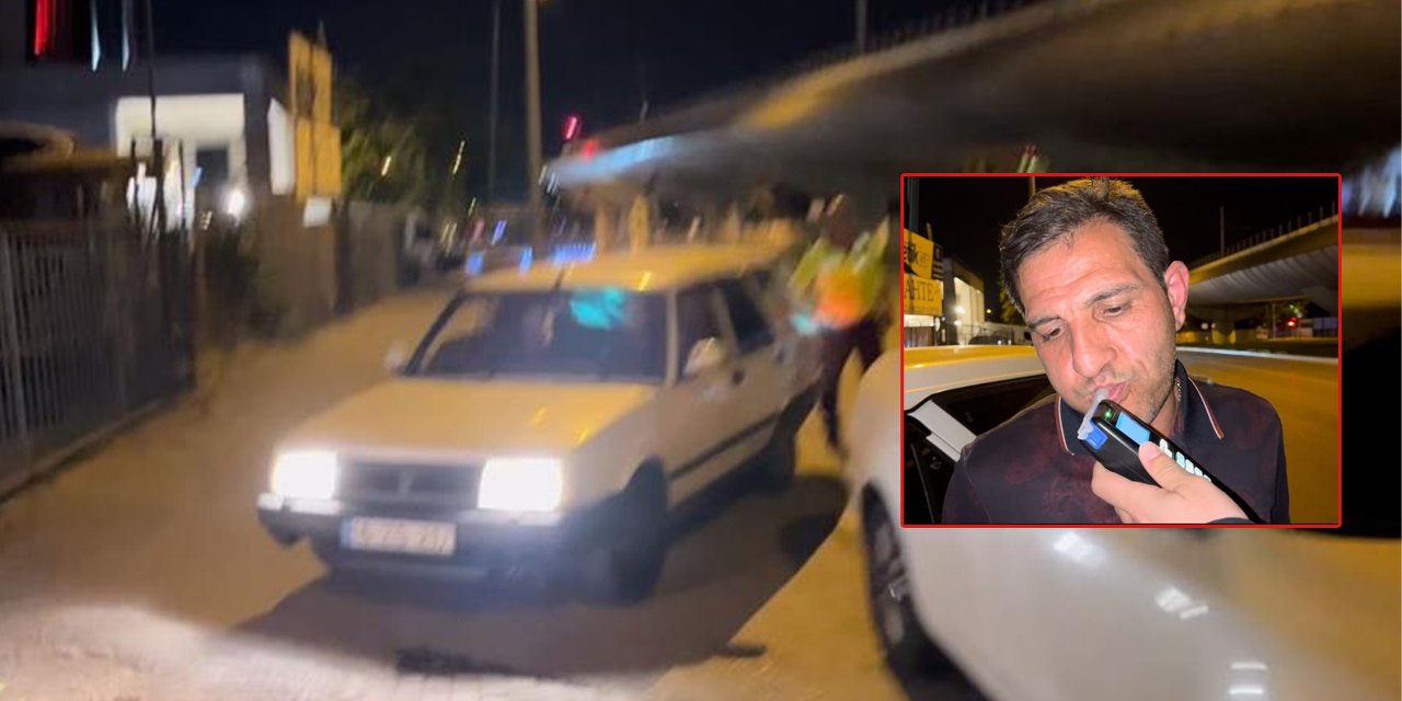 Kaldırıma çıkan alkollü sürücüden pes dedirten savunma