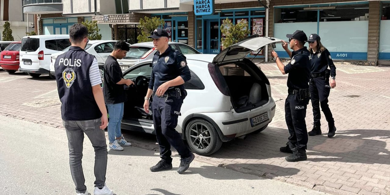 Konya’da okul çevreleri ve servisler sıkı denetim altında