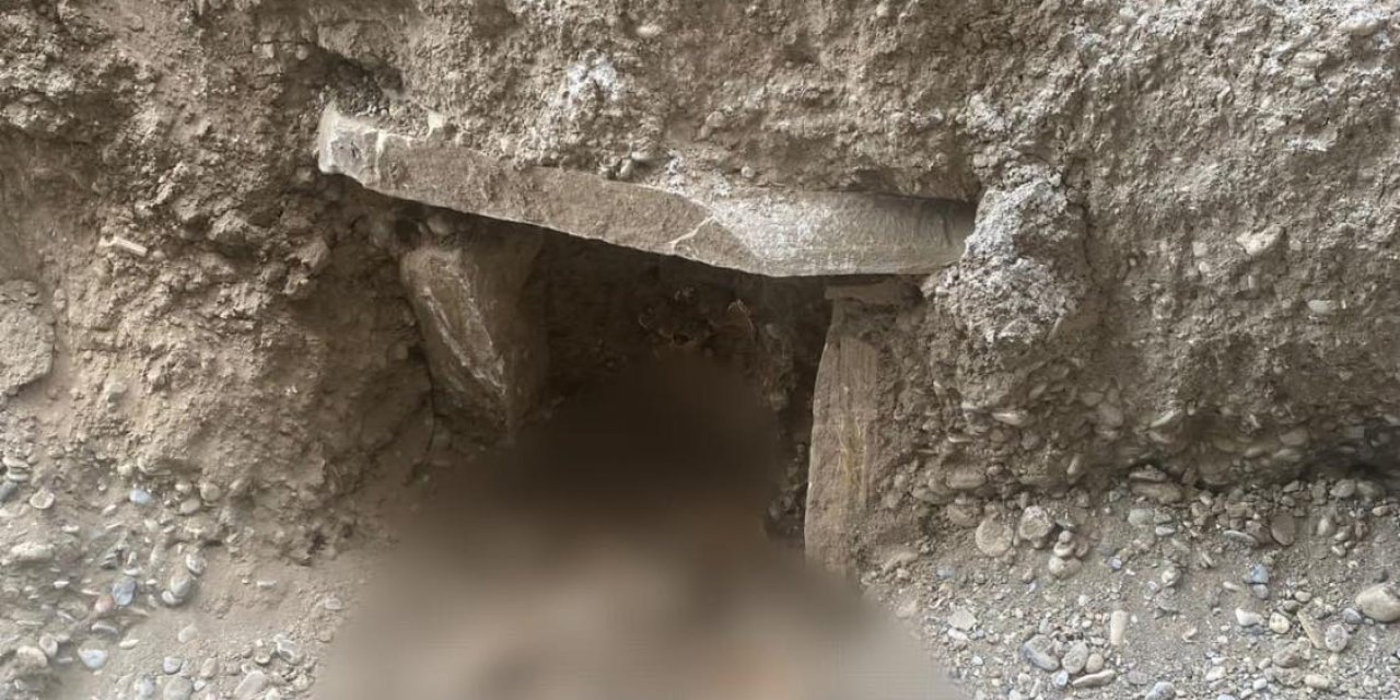 Konya’da inşaat kazısı yapılırken mezar çıktı