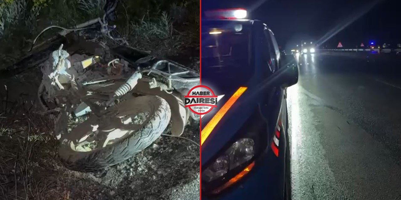 Konya’da otomobille çarpışan motosikletli öldü