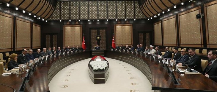 Cumhurbaşkanlığı Külliyesi'nde 'koronavirüs' toplantısı yapılıyor