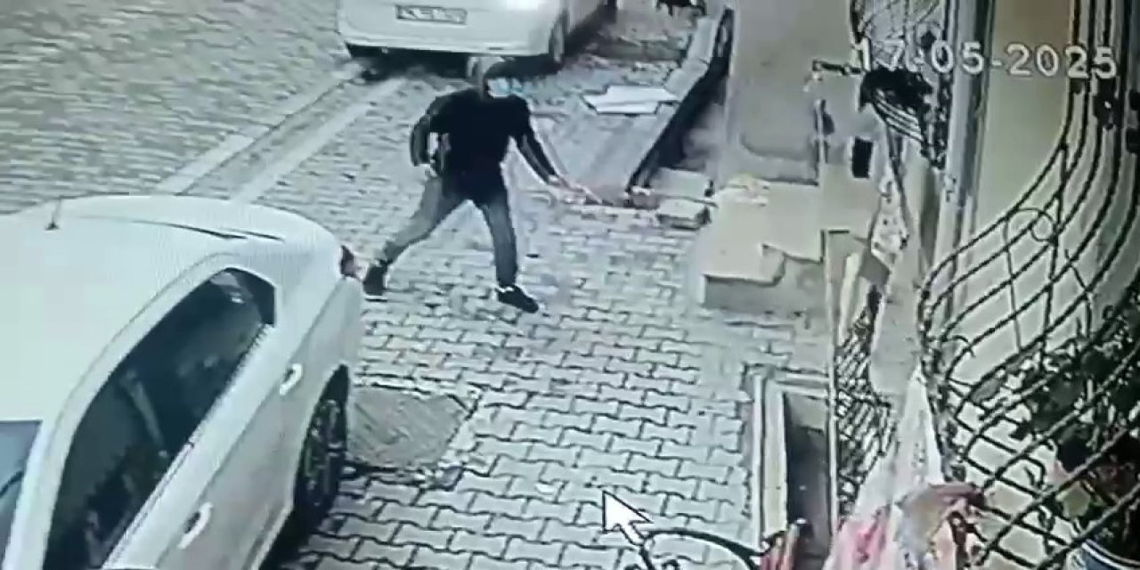 Boşanmak isteyen eşinin evinde kezzapla terör estirdi