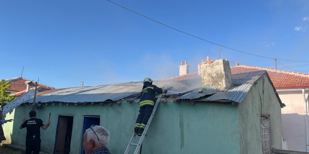 Konya’da korkutan yangın! Zamanında müdahale edildi