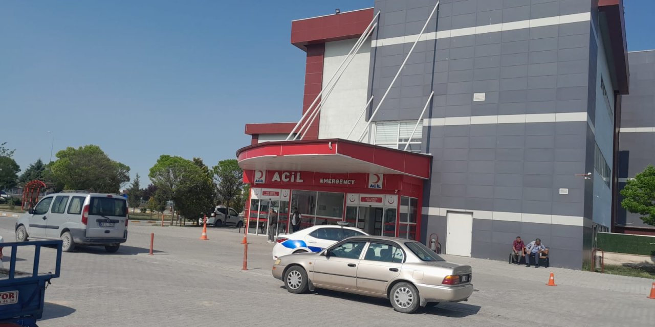 Konya’da çiftlikteki iş kazasında bir Afgan yaralandı