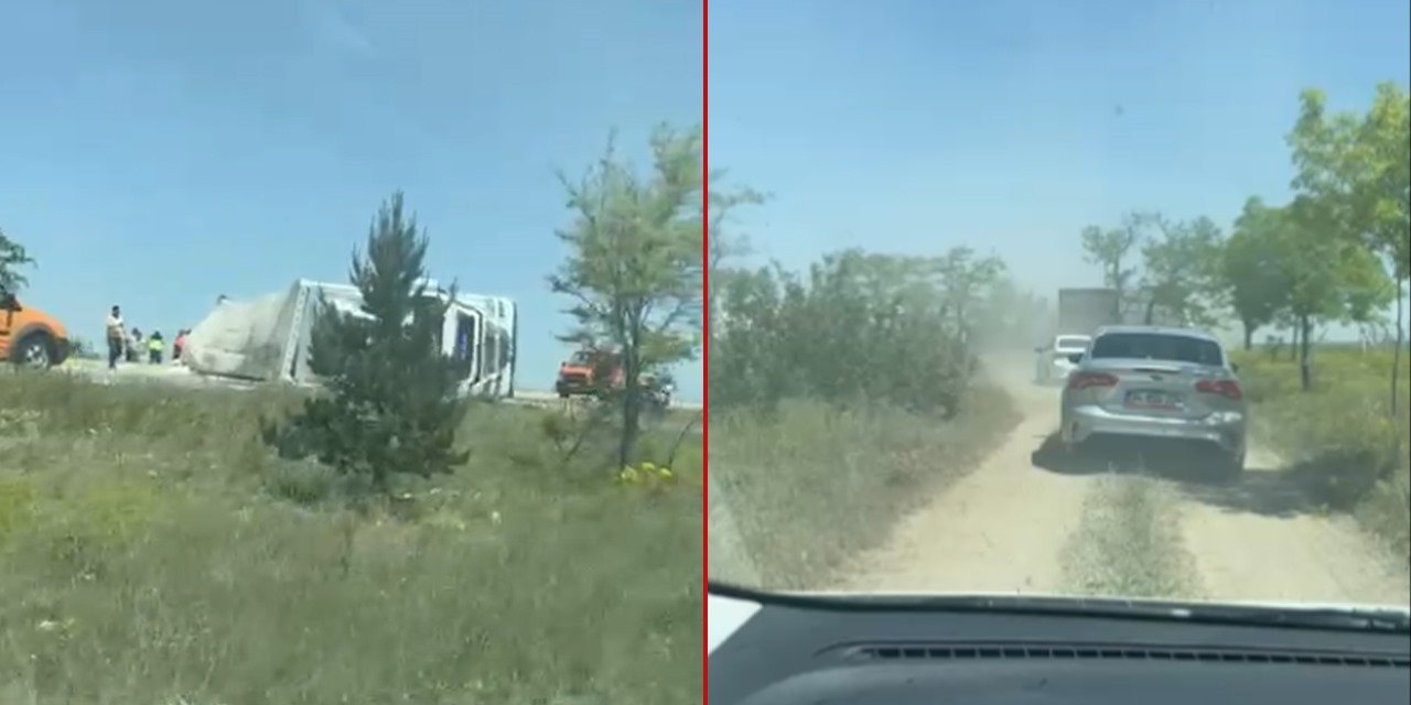 Konya - Ankara kara yolunu kapatan kaza