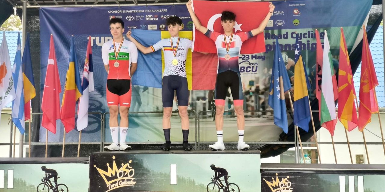 Torku'nun genç pedalı Balkan Şampiyonası'nda tarih yazdı