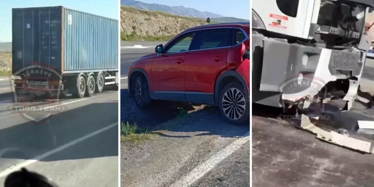 TIR TOGG’a çarptı, gören herkes aynı yorumu yaptı