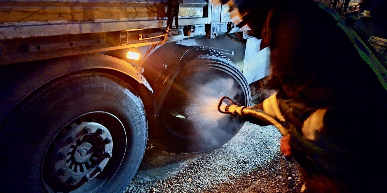 Konya’da dumanlar yükselen TIR’a itfaiye ekipleri müdahale etti