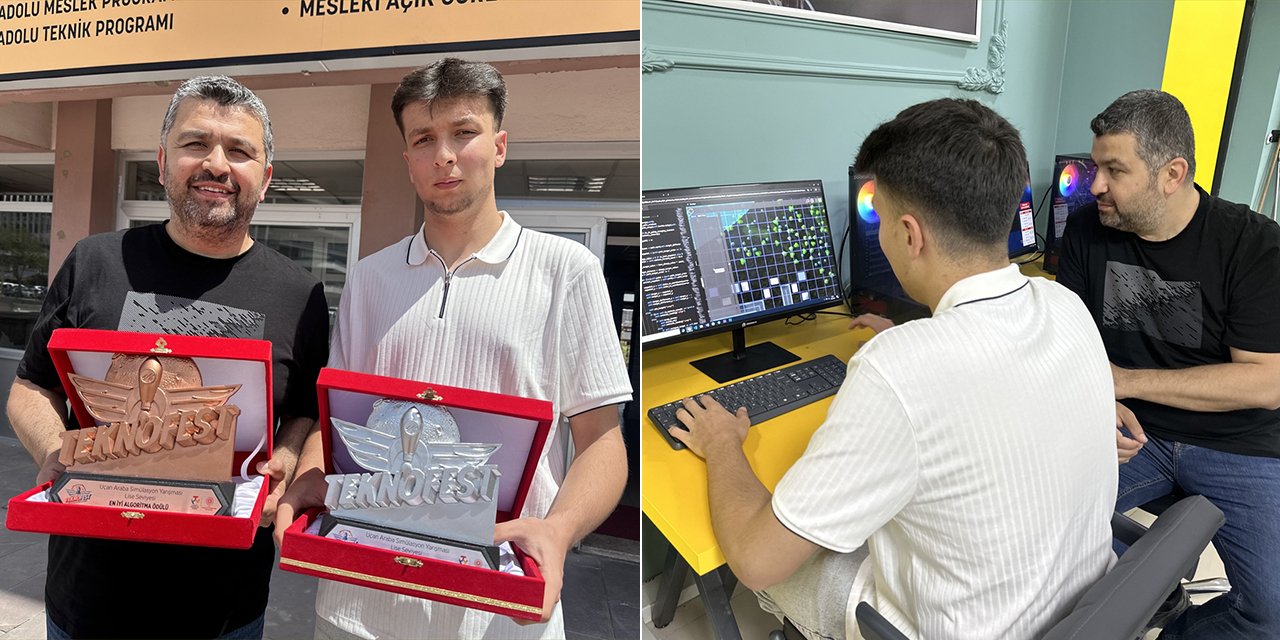 Liseli gençlerden uçan araba zaferi! “En iyi algoritma” Konya’da