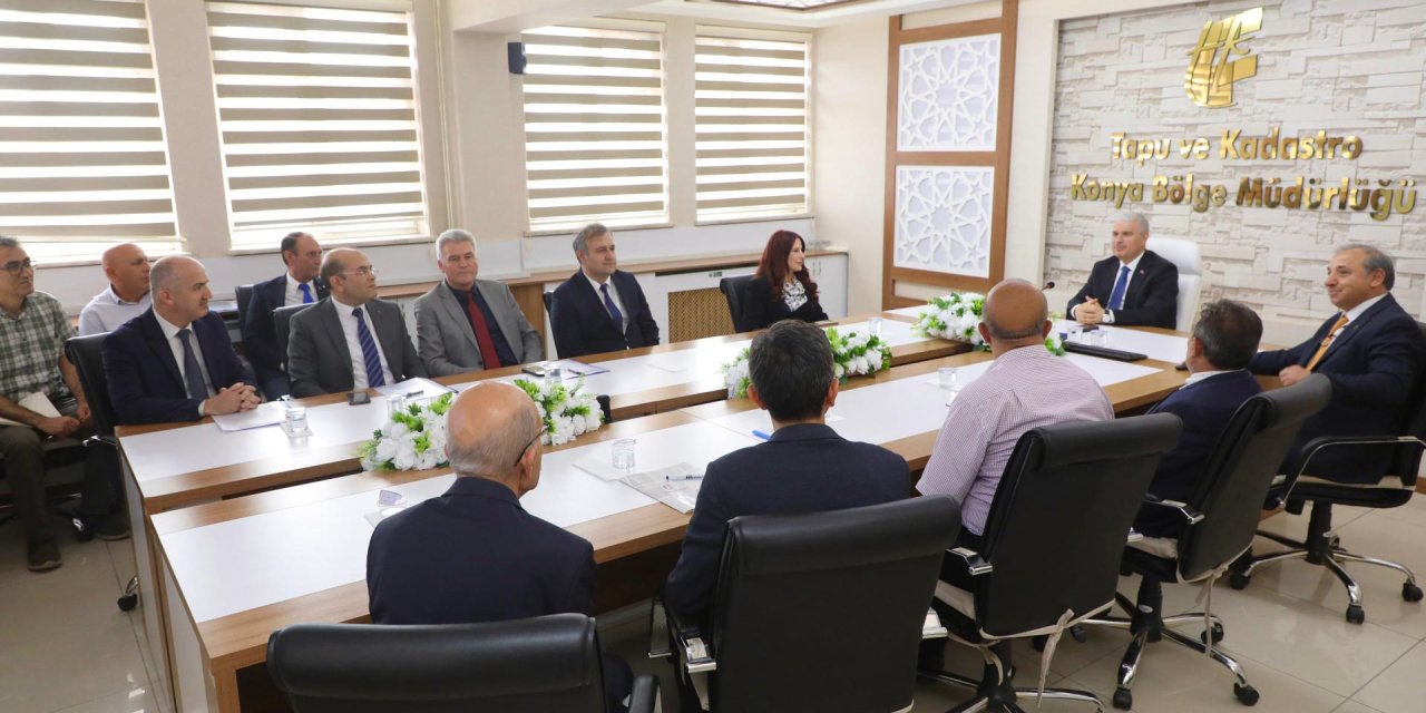 Konya Valisi Akın’dan Tapu Ve Kadastro Bölge Müdürlüğü’ne ziyaret