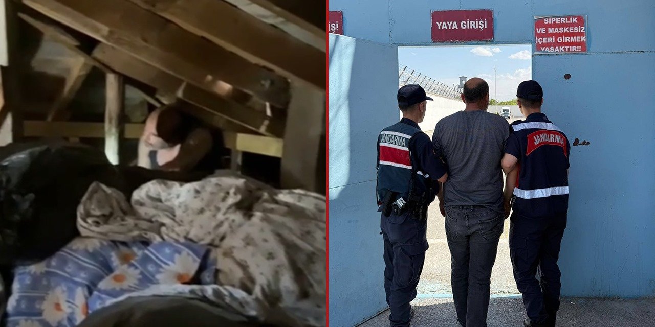 Konya'da jandarmadan nokta operasyon! Çatı arasında böyle yakalandı