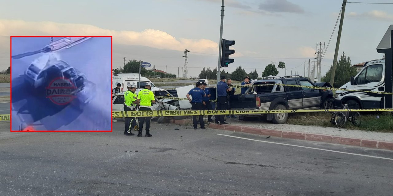 Konya’da Kadir ve Fatma Yıldız çiftinin öldüğü kaza anı kamerada