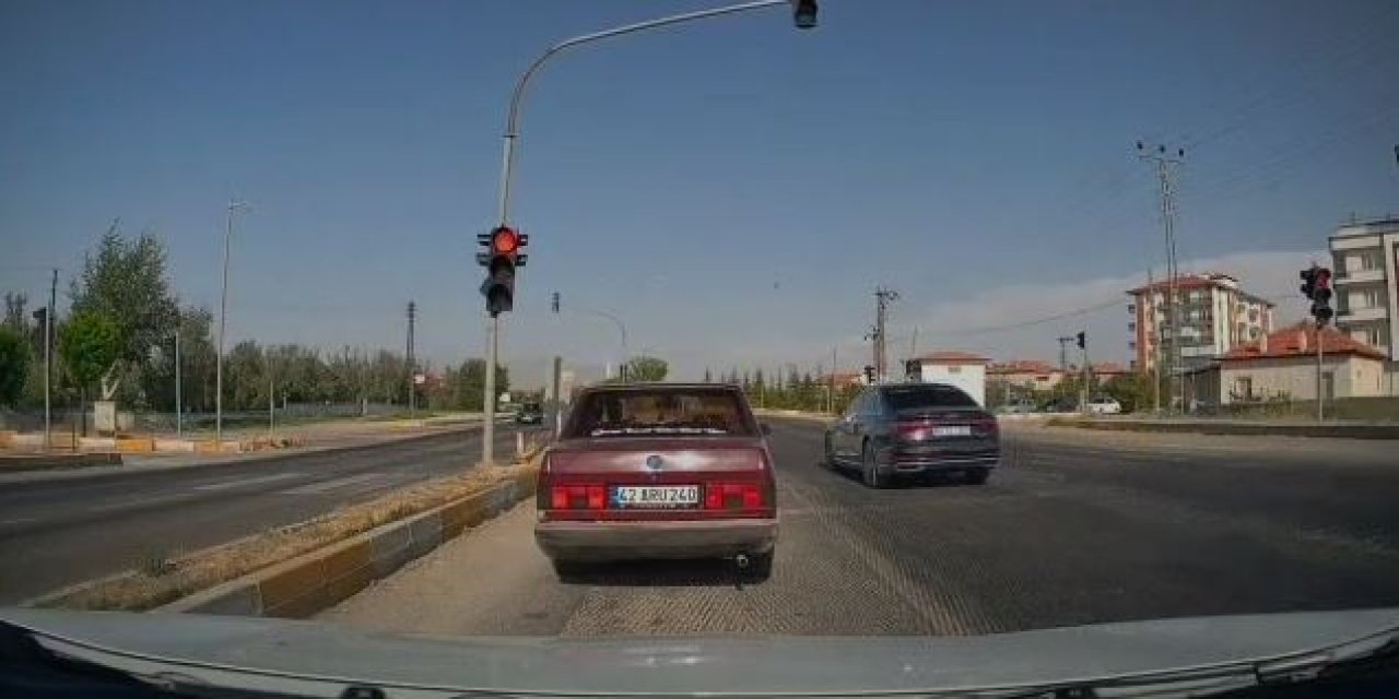 Konya’da ışık ihlali az kalsın ölümle sonuçlanıyordu