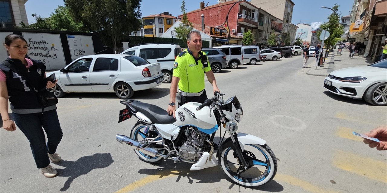 Kulu’da 45 motosiklet sürücüsüne 133 bin TL ceza