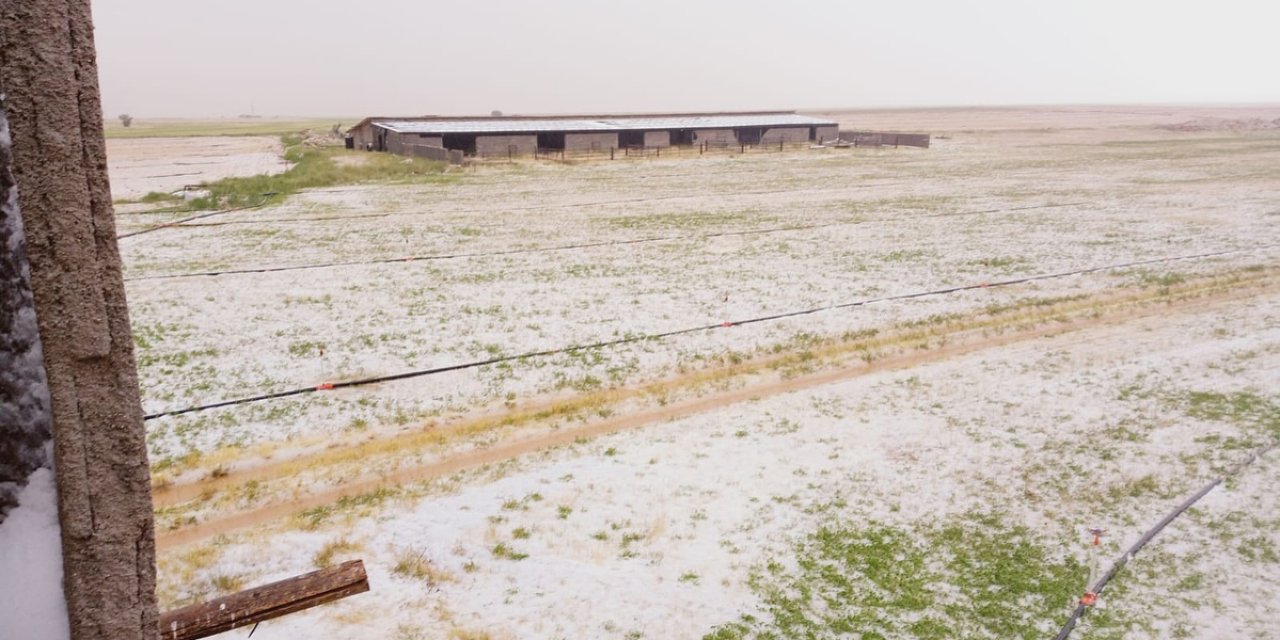 Beklenen oldu! Yaz başında Konya’dan kışı aratmayan görüntü