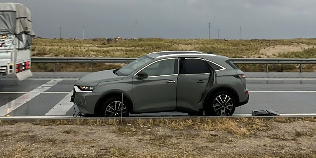 Konya'da yağmur kazayı beraberinde getirdi: 1 yaralı