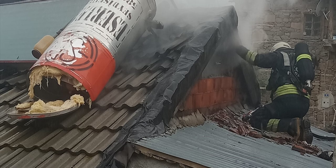 Konya’da müstakil evde yangın