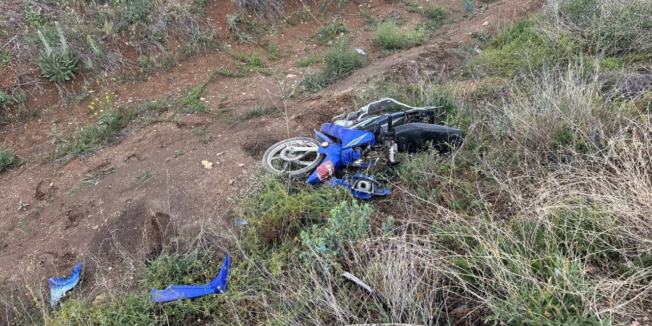 Konya’da alkollü sürücünün kullandığı motosiklet kaza yaptı