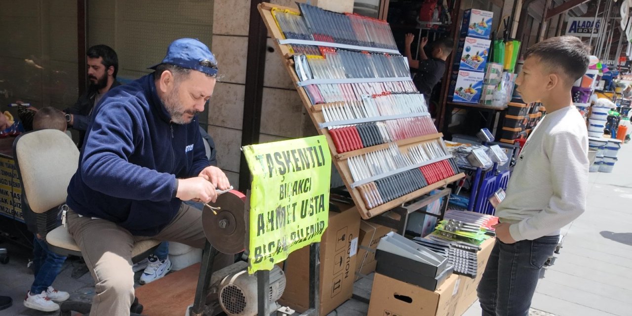 Konya’da kurbanlık hazırlığı başladı! Bıçakçılarda yoğun mesai