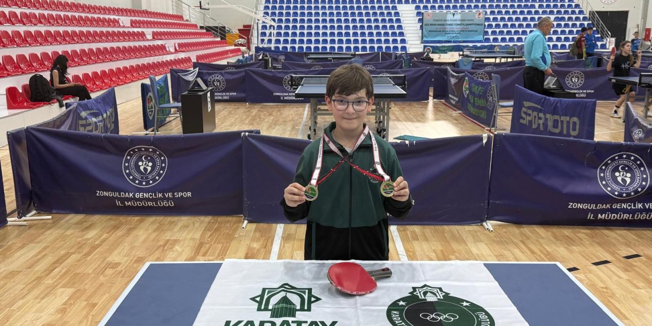 Paralimpik masa tenisinde zirve Karatay’ın! Şampiyon Tahir Efe Şahin