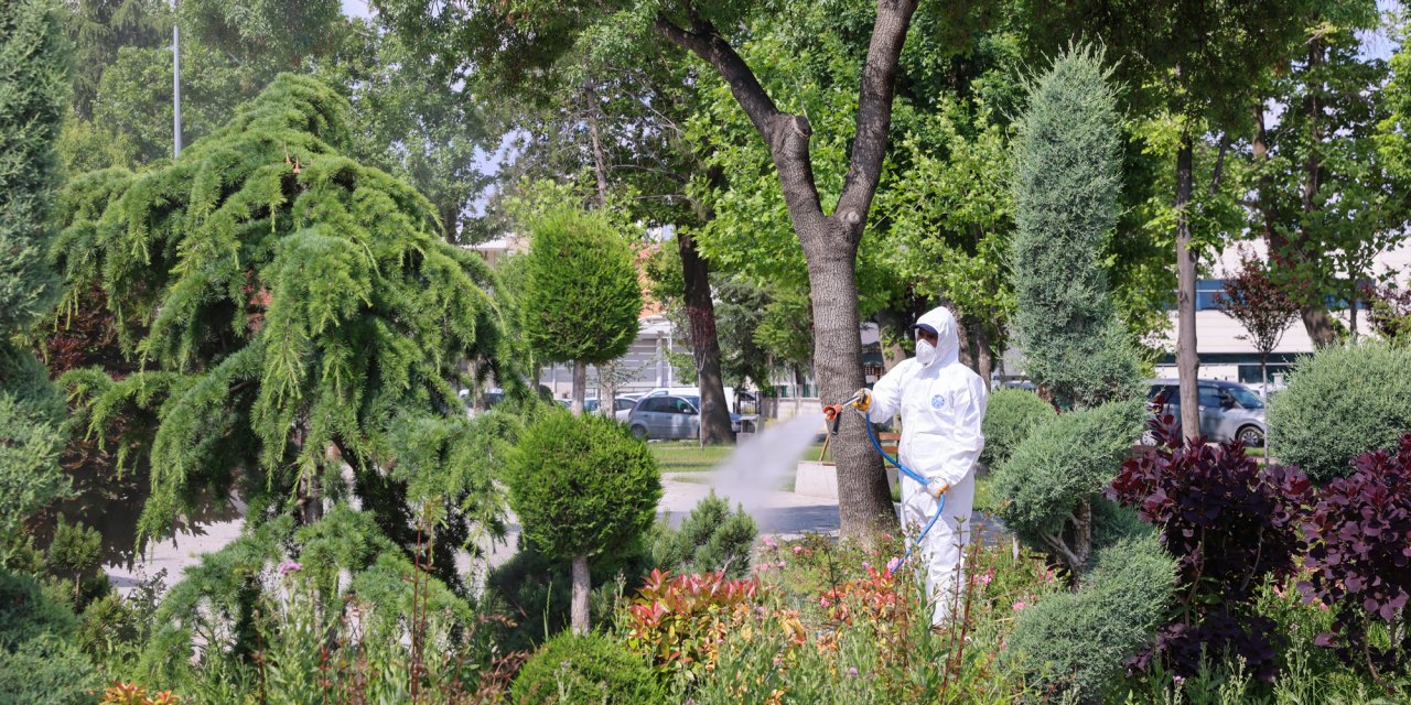 Yaz gelmeden önlem geldi! Selçuklu'da her yer ilaçlanıyor