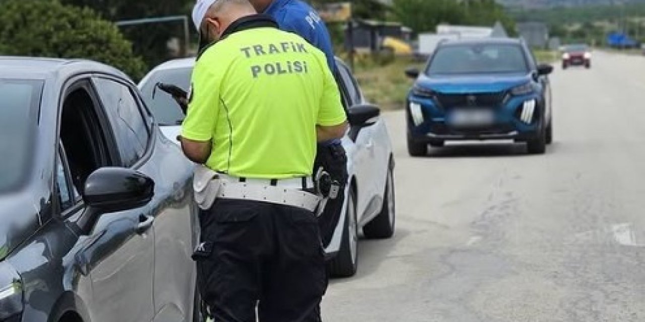 Konya yolunda sıkı denetim