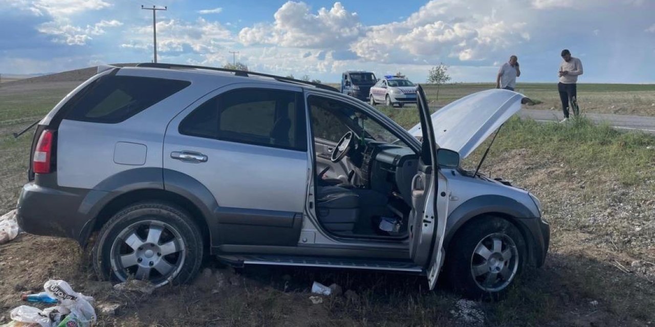 Konya’da SUV araç takla attı! 2 yaralı var