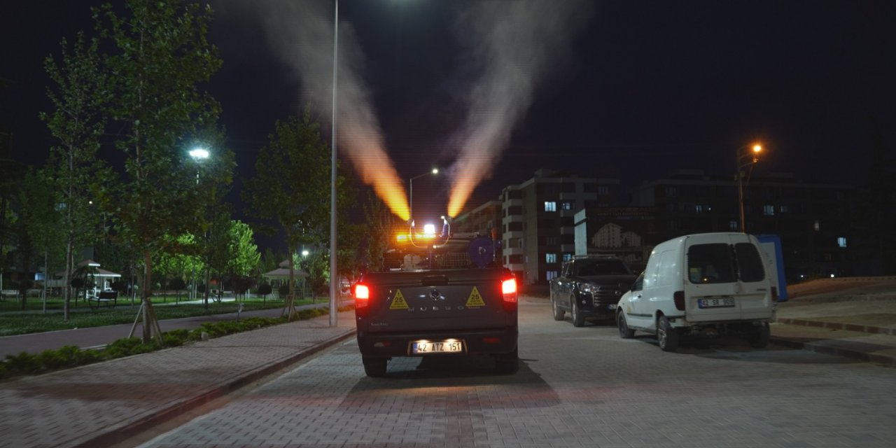 Karatay'da bayram hazırlığı! İlaçlama ekipleri sahada