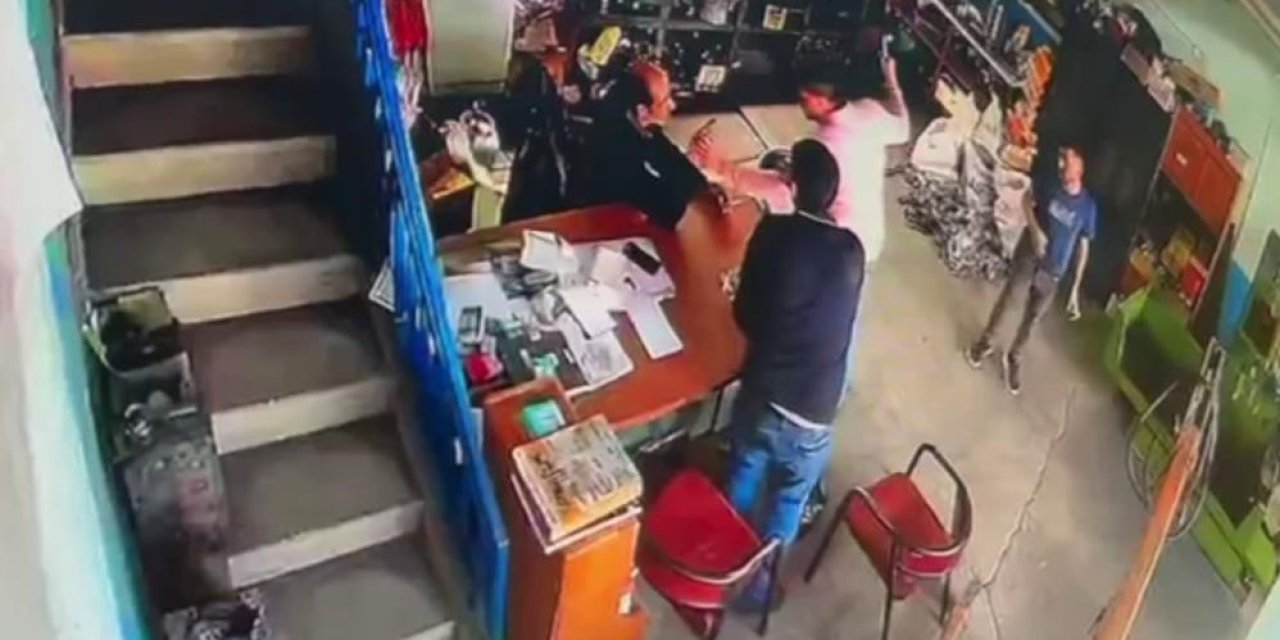 Konya’da esnaf kavgası! Çekiçle vurdu, yumrukladı