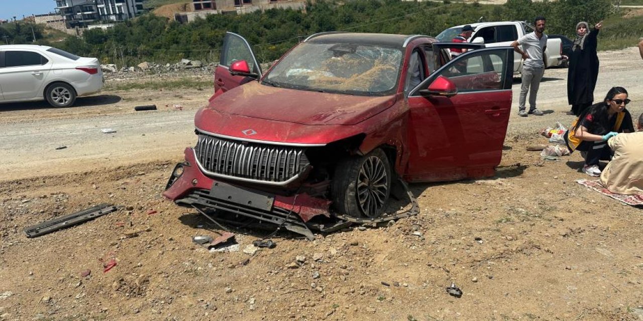 4 metreden takla atan Togg’dan sağ çıktılar! Gören herkes aynı yorumu yaptı