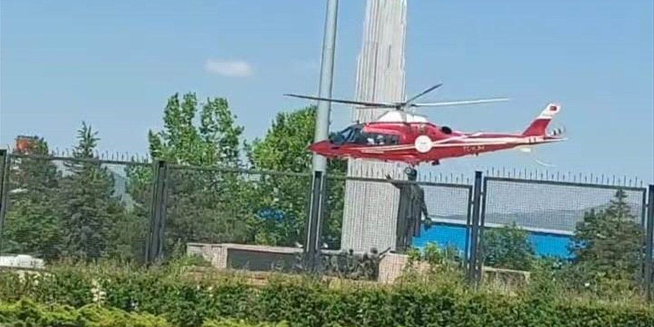 Kalp krizi geçirdi, hava ambulansı Konya’ya getirdi