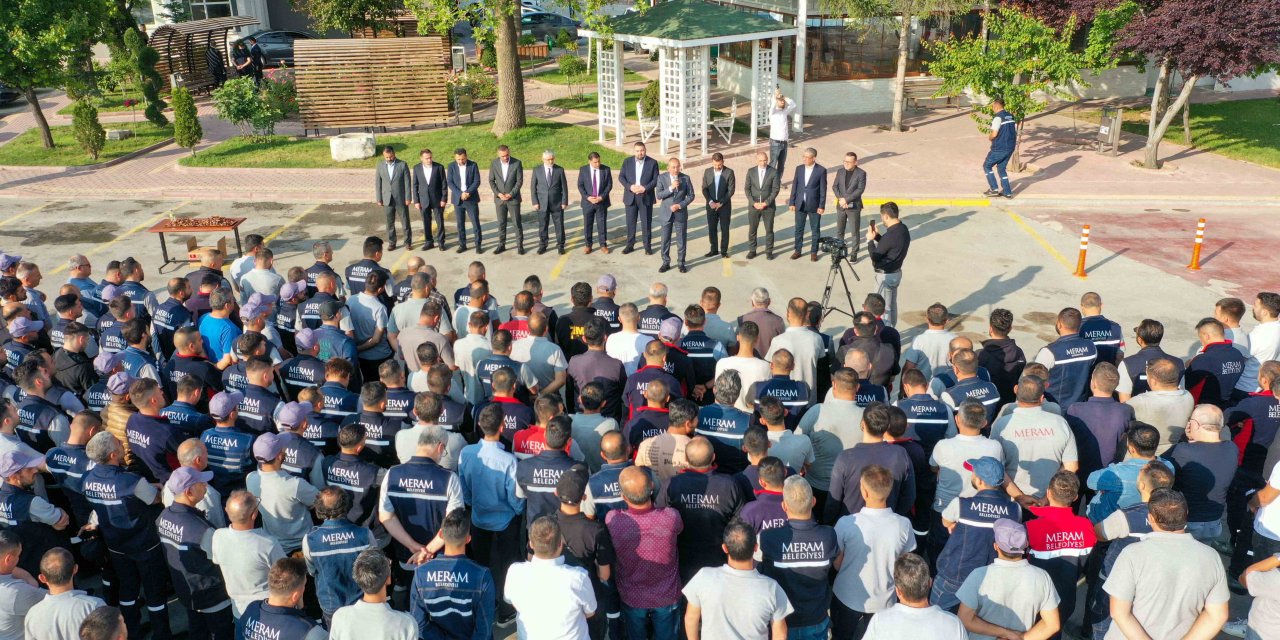 Meram Belediyesi’nde bayramlaşma coşkusu