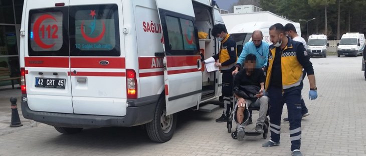 Konya'da kaza! Yaralı arkadaşını olay yerinde bırakıp kaçtı